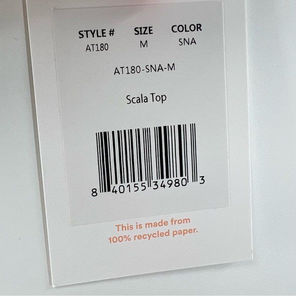 Andie Swim NWT Scala Bikini Top in Snake size Medium - Picture 5 of 7